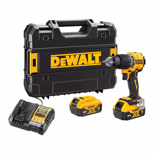 Berbequim Aparafusador Percussão XR 18V 5.0Ah Dewalt DCD799P2T-QW com Mala TSTAK