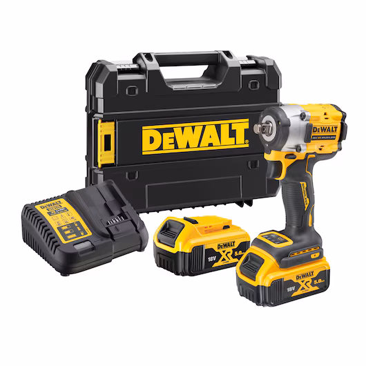 Chave de Impacto Compacta 18V XR 1/2" com 2 Baterias 5.0Ah – DCF921P2T DeWALT