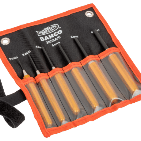 Conjunto de Punções (Pin Punch Set) Bahco 3658A/6 – 6 Peças