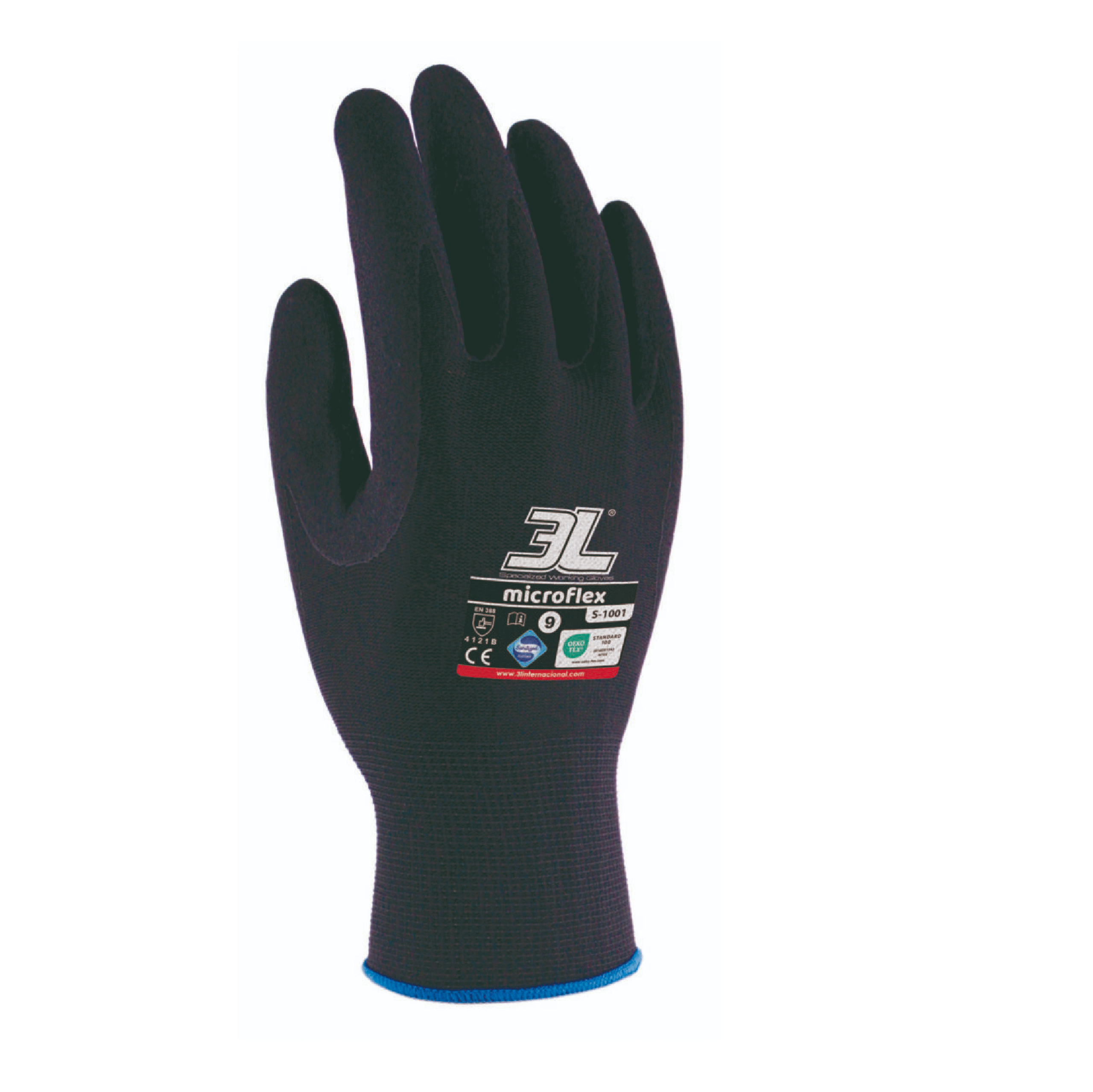 Luva MICROFLEX S-1001 Nylon sem Costura com Nitrilo Microporoso