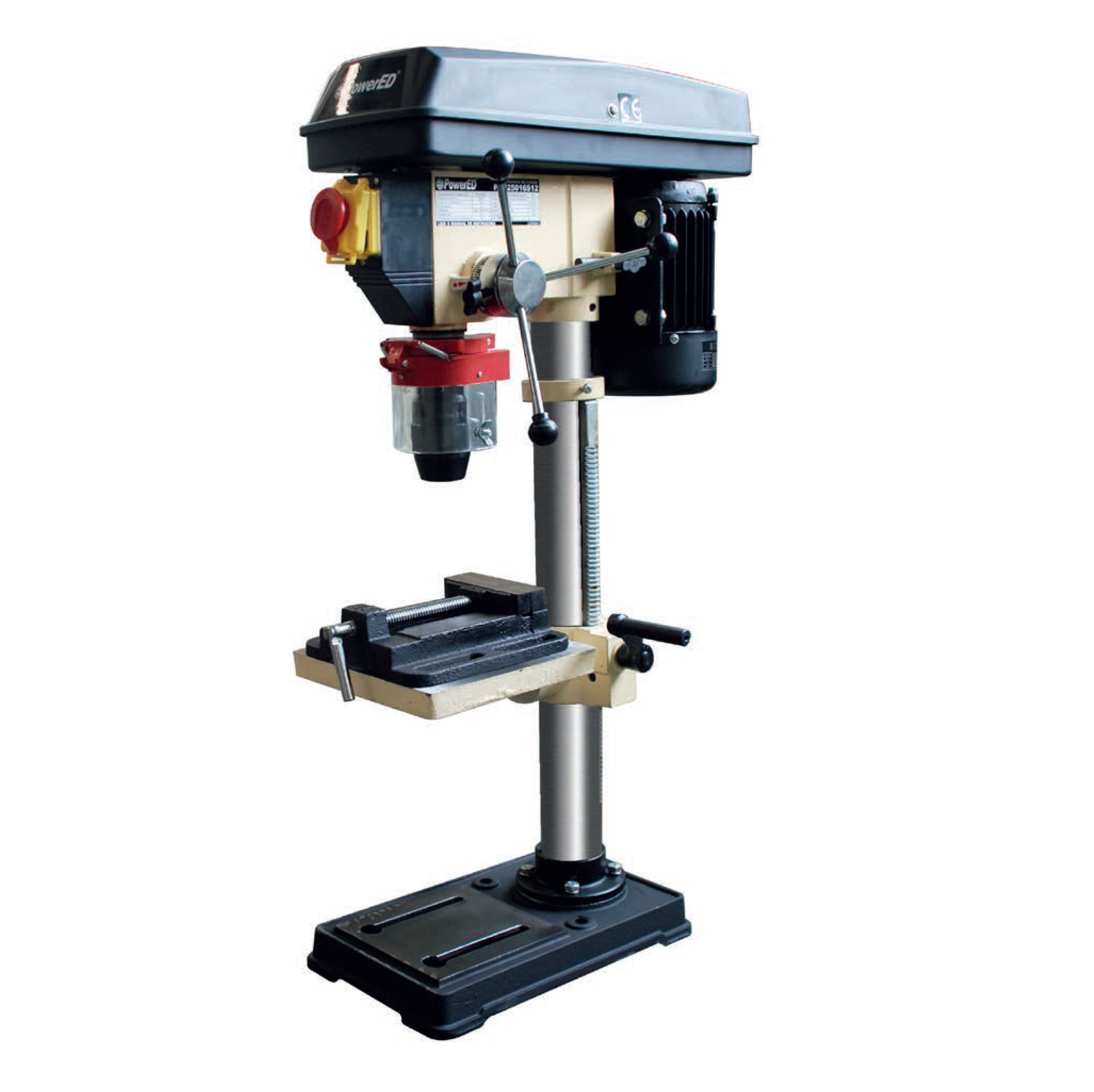 Engenho de Furar de Coluna 16mm 550W 220V POWERED PDP25016S12 - Image 3