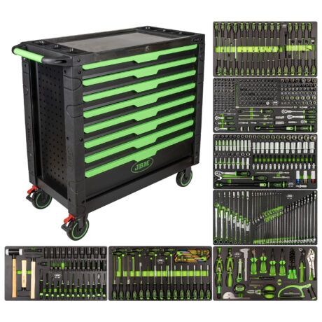 Carro de Ferramentas XL com 8 Gavetas Equipado (468 Peças) JBM 54688