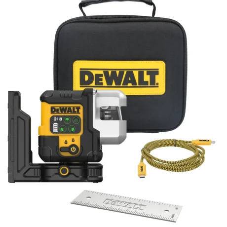 Laser Verde Recarregável USB 3×180° DEWALT DCLE14301G-XJ