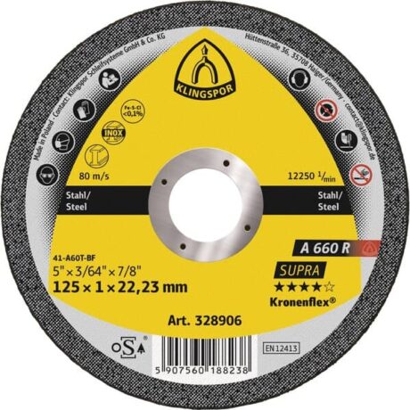 Klingspor – Caixa C/100 Disco de Corte 125X1 A60Tz